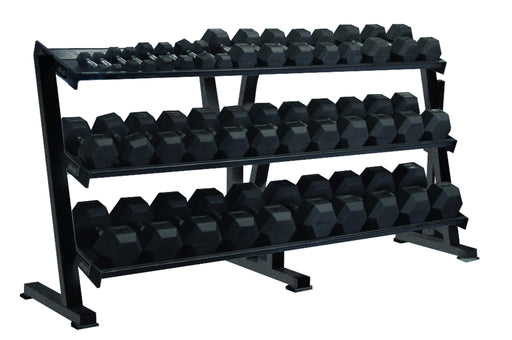 York Tray Rack dumbbells 5-100