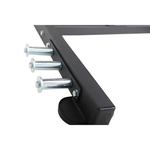 Close-up of band pegs on the TKO Glute Ham Developer for resistance training