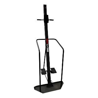 VersaClimber Home Climber with built-in tablet for on-demand fitness classes, made of aircraft-grade aluminum, providing high-intensity vertical cardio workouts at home.