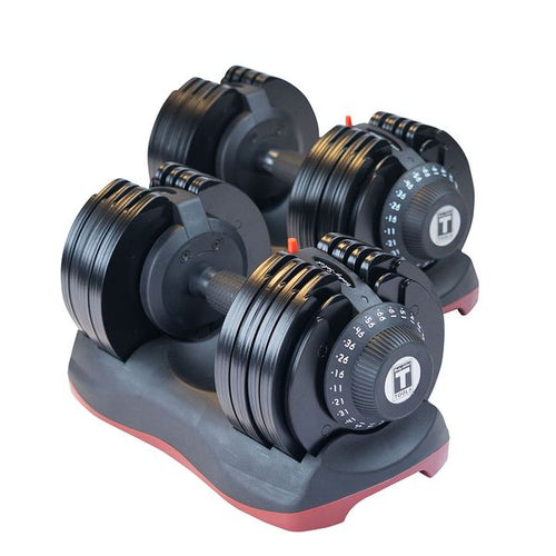 Body-Solid Tools Adjustable Dumbbell Pair 66 lbs
