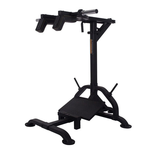 Powertec Levergym Squat/Calf Machine L-SC19 – side view showing lever arm design.