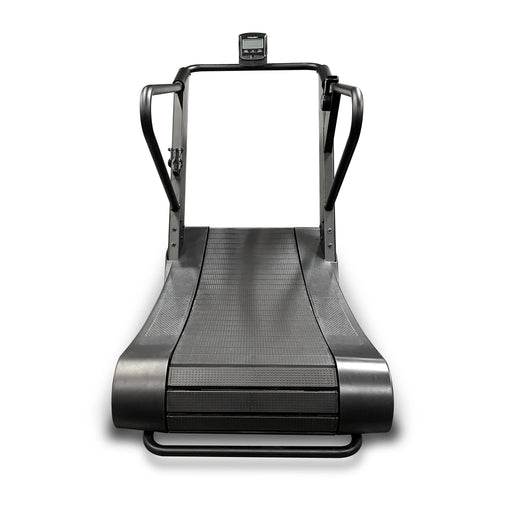 Front view of the Tru Grit Grit Runner Curved Manual Treadmill