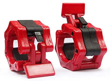Load image into Gallery viewer, ISF Locking Collars Red Barbell Clamps
