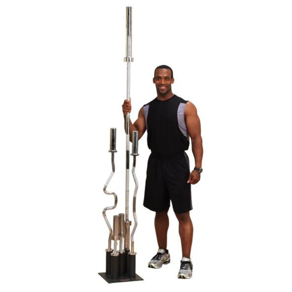 Bar Helper Rack Gym Olympic Bar Holder 5 Bar Vertical GOBH5 - Body-Solid Gym Barbell ...