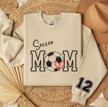 Load image into Gallery viewer, Soccer Mom Sweatshirt Customized w/ Child&#39;s Number
