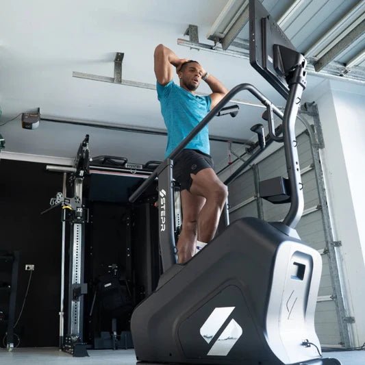 STEPR Stair Climber Compact No Subscription 27 HD Touchscreen ISF Fitness Equipment