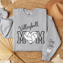 Load image into Gallery viewer, Volleyball Mom Sweatshirt Customized w/ Child&#39;s Number