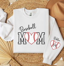 Load image into Gallery viewer, Baseball Mom Sweatshirt Customized w/ Child&#39;s Number