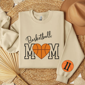 Basketball Mom Sweatshirt Customized w/ Child's Number
