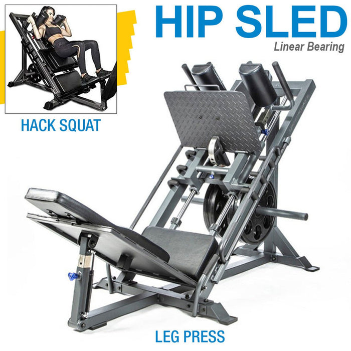 BodyCraft F760 Leg Press Hack Squat Machine – Heavy-Duty Home