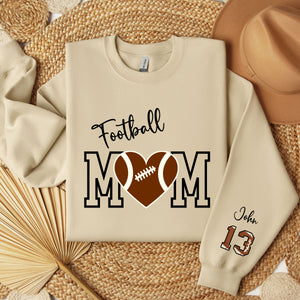 Football Mom Sweatshirt Customized w/ Child's Number