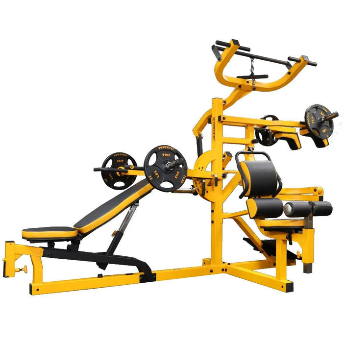 Powertec Workbench Multisystem WB MS20 YY Leverage Gym with Black Yellow Frames ISF Fitness Equipment