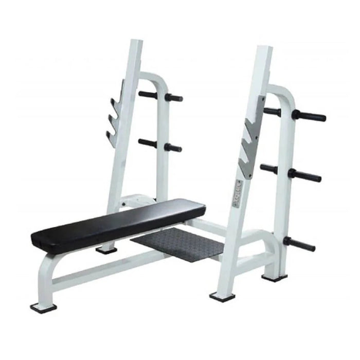 STS Olympic Flat Bench Press w/ Gun Racks — ISF Fitness Equipment