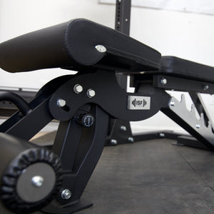 ISF Adjustable Weight Bench FID Black Crop 1000LB