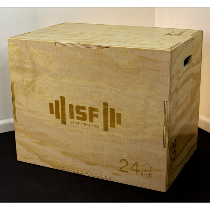 Pyf Box ISF PlyoBox - Wood Plyometric Box - 3-in-1 — ISF Fitness Equipment